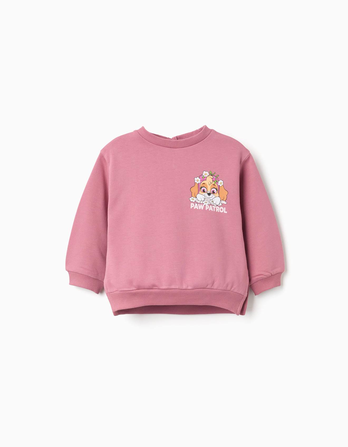 Sweat En Coton Peigné À Imprimé Stella Rose Foncé