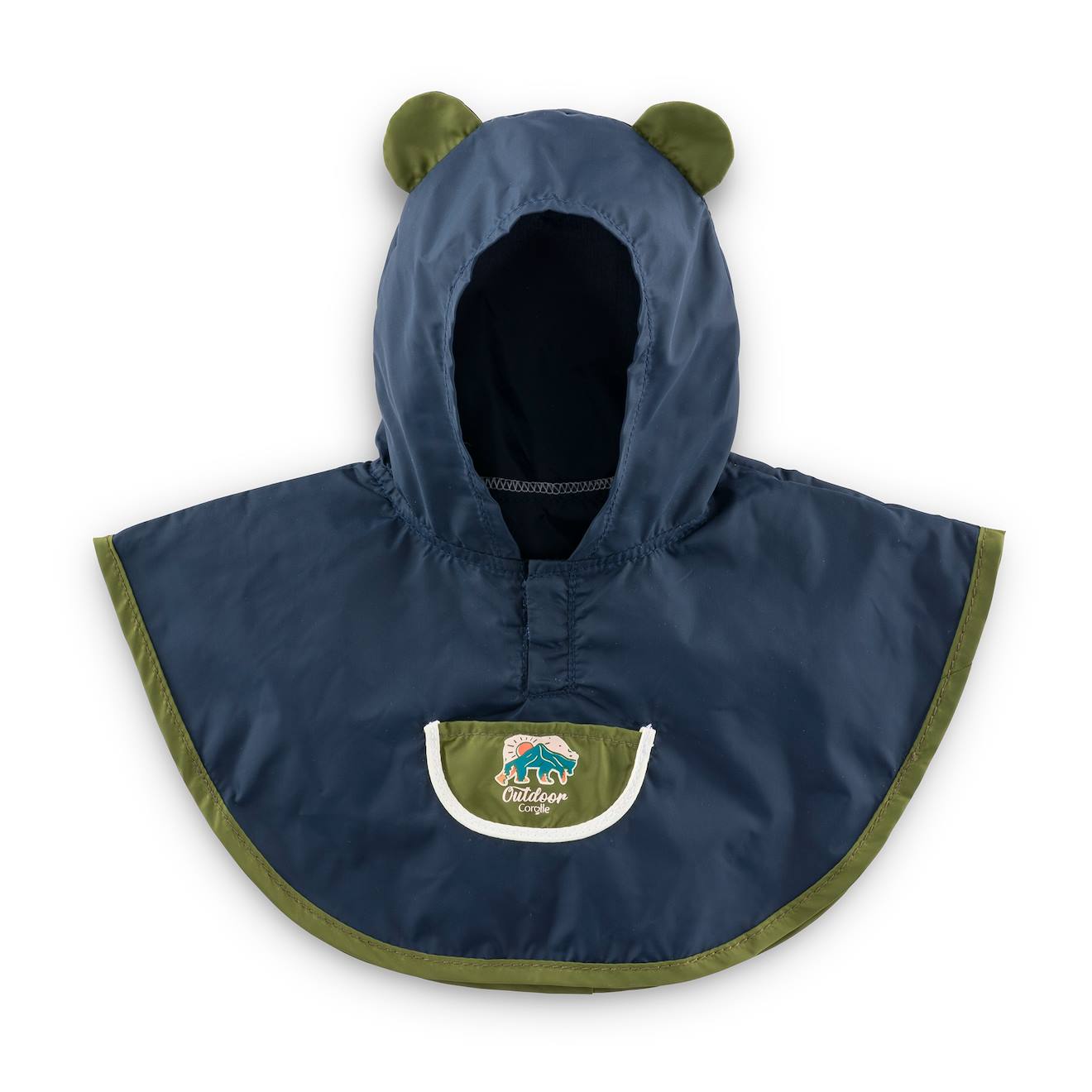 Poncho De Pluie petit Explorateur Pour Poupon 30 Cm Marine