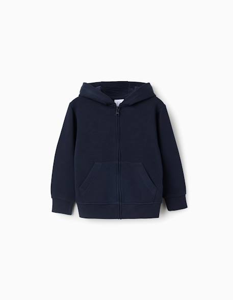 Sweat zippé avec capuche et poches  - vertbaudet enfant