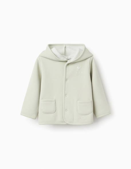 Veste à capuche avec doublure en peluche Vert clair 2 - vertbaudet enfant 