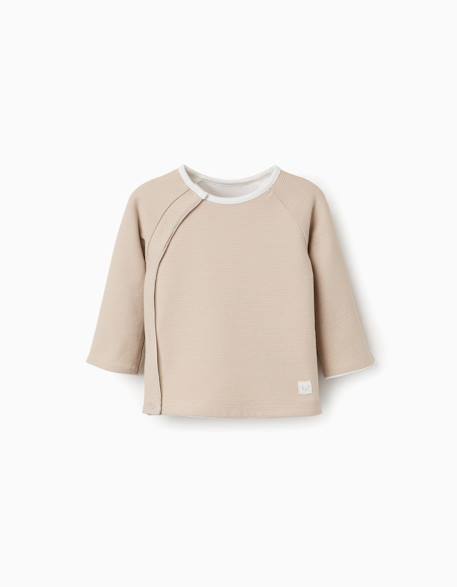 Bébé-Pull, gilet, sweat-Veste réversible en coton