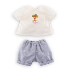 Jouet-Poupons et poupées-T-shirt & short "petit explorateur" pour poupon 30 cm