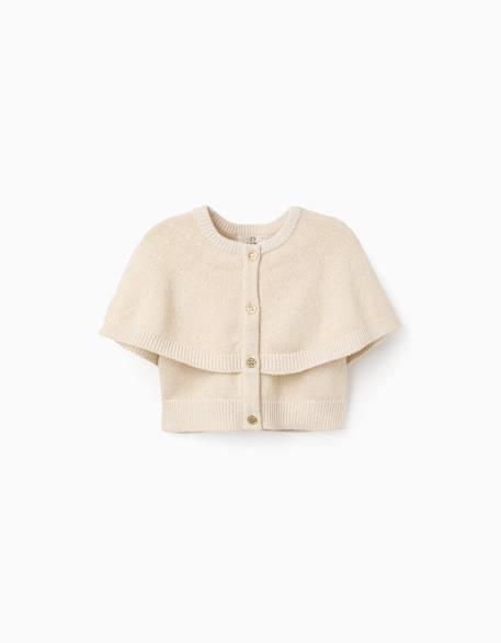 Bébé-Pull, gilet, sweat-Cardigan en maille à manches cape et lurex
