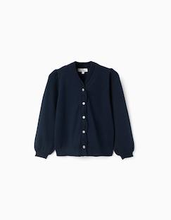 Cardigan en maille avec détails tressés  - vertbaudet enfant