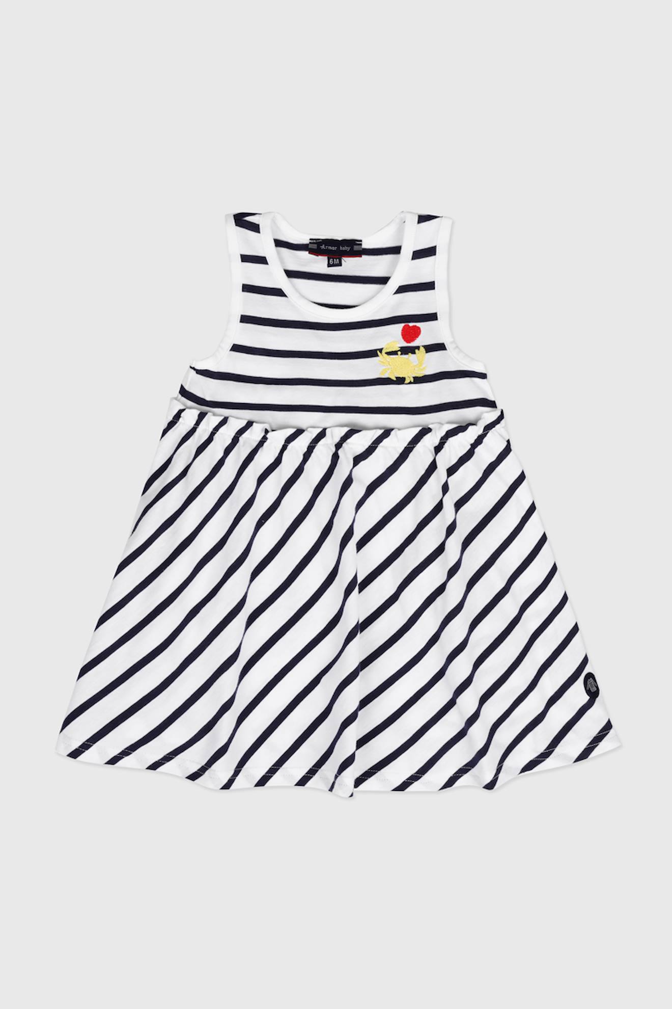 Robe Raye Sans Manche En Coton Bb Blancmarine Deep 39 €
