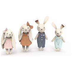 Jouet-Famille lapin (4 personnages)