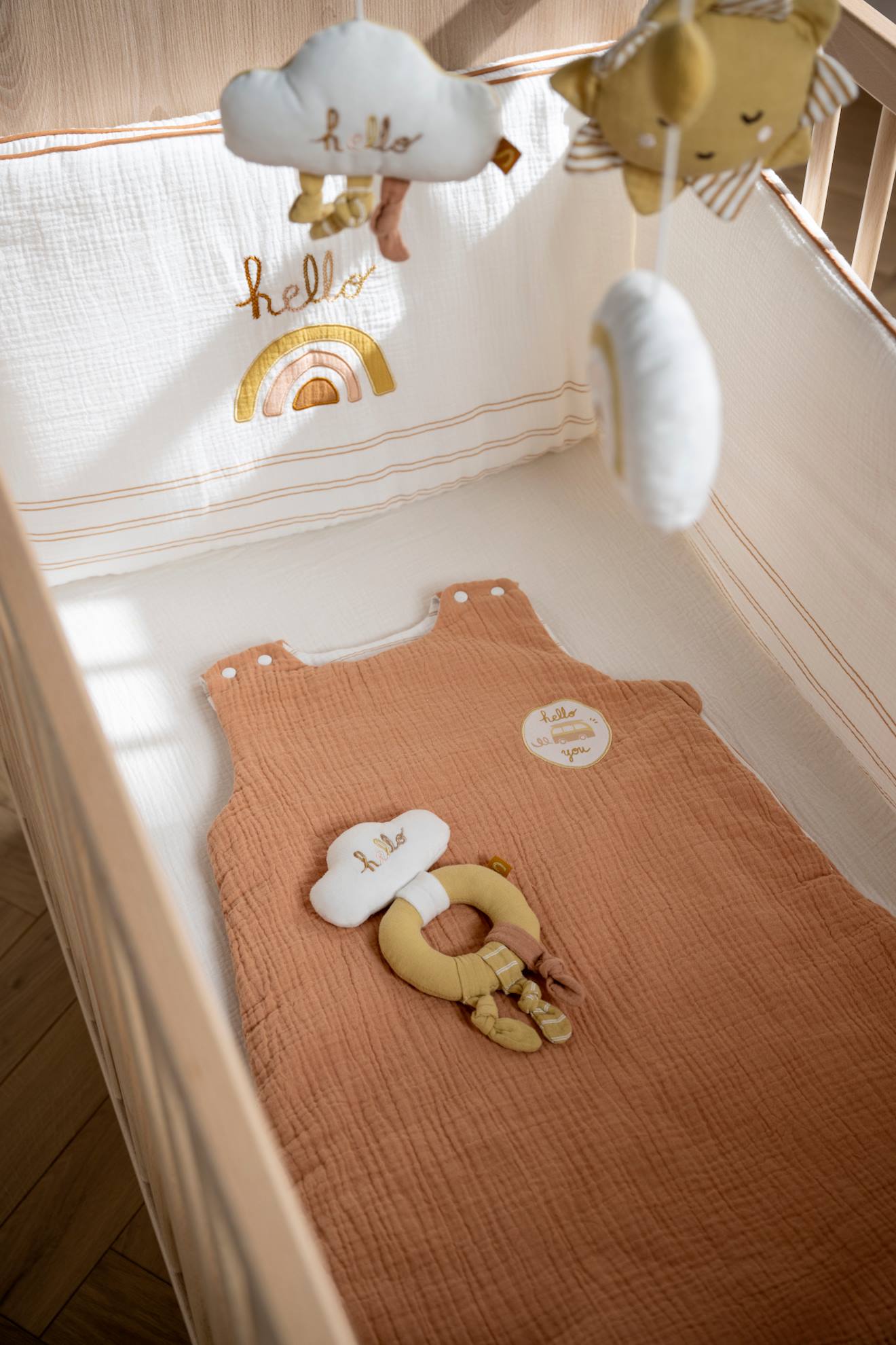 Gigoteuse Ouatinée En Coton - Sunlight Orange