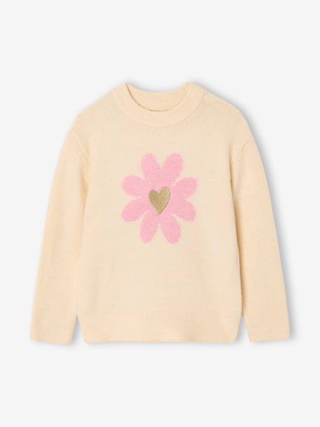 Fille-Pull fleurs