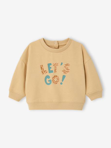 Bébé-Pull, gilet, sweat-Sweat bébé garçon manches longues