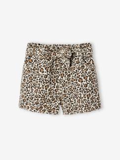 Short fille twill ceinture à nouer  - vertbaudet enfant