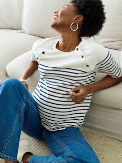 T-shirt marinière grossesse allaitement  - vertbaudet enfant
