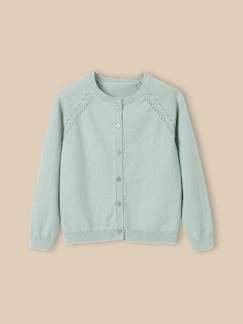 Cardigan fille en coton et laine  - vertbaudet enfant