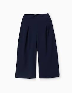 Pantalon à jambe large avec plis à l'avant  - vertbaudet enfant