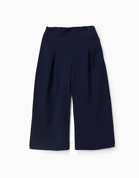 Fille-Pantalon à jambe large avec plis à l'avant
