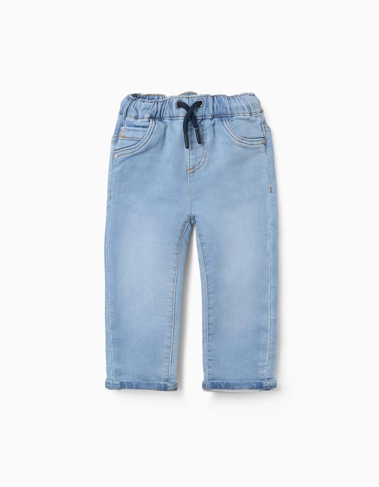 Pantalon De Jogging En Jean Avec Cordon Bleu Clair 17$