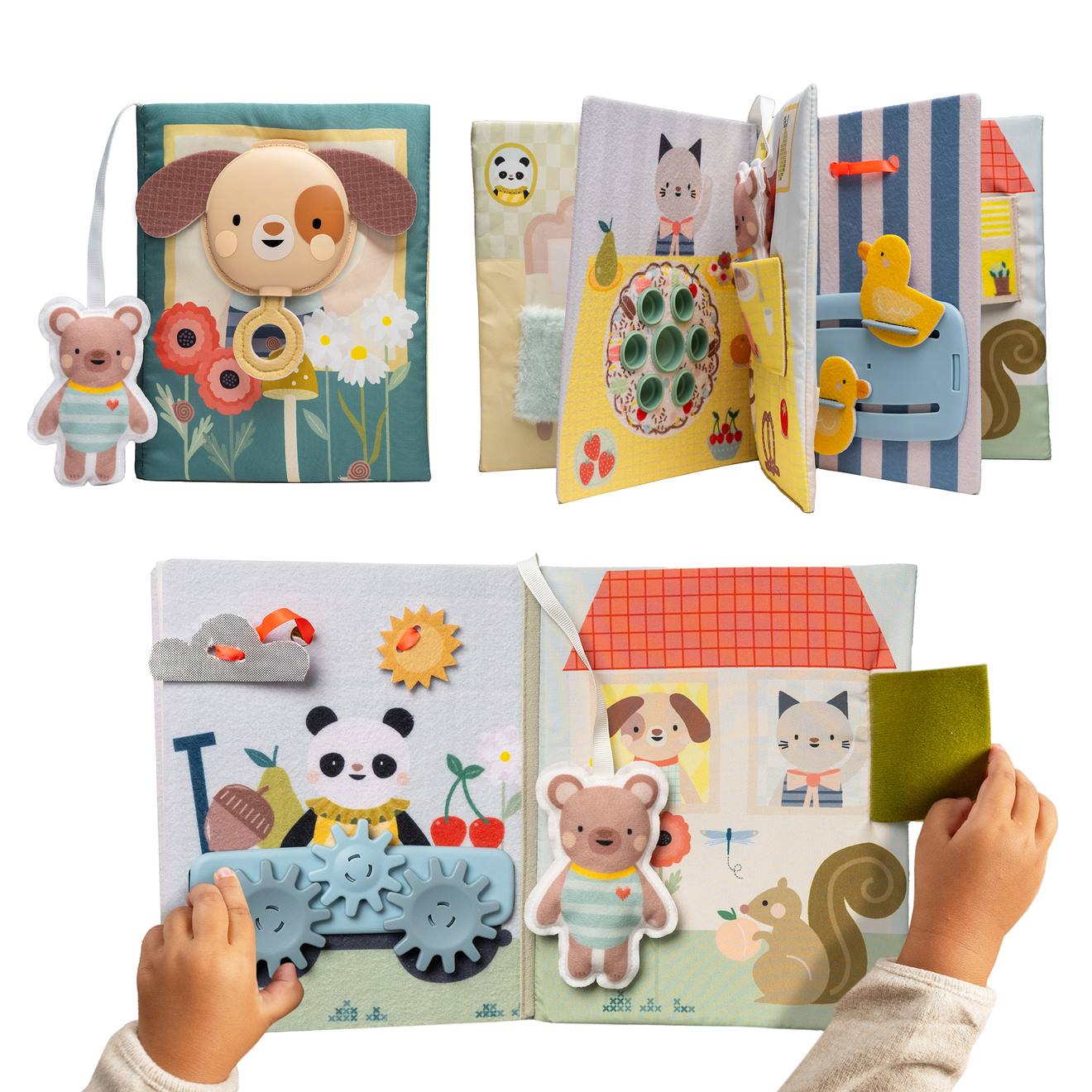 Livre d'activités dans la maison multicolore