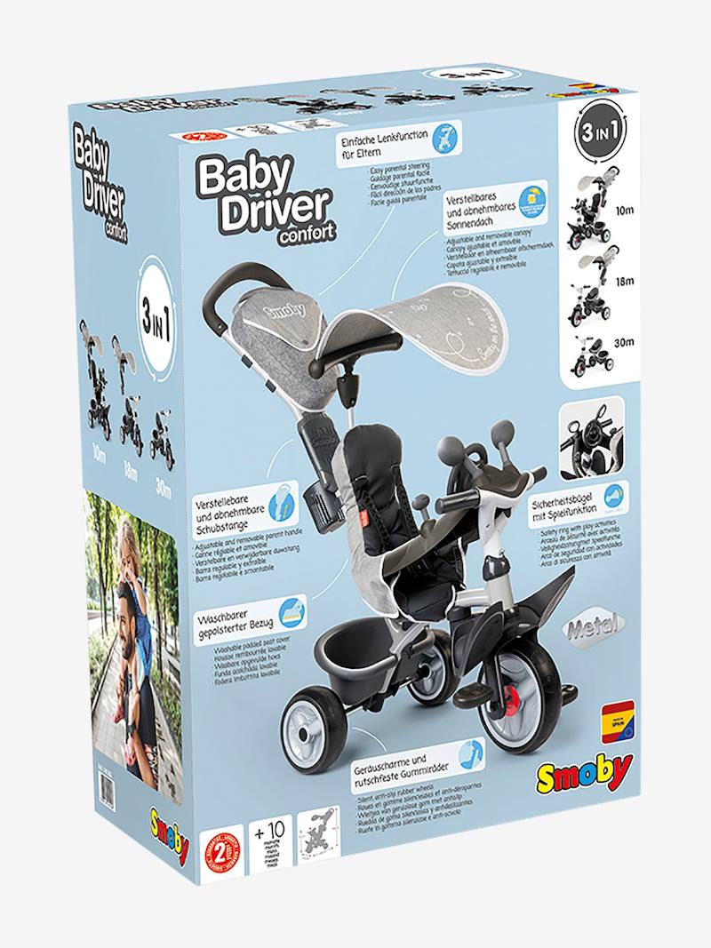 Tricycle Baby Driver Confort SMOBY gris Smoby