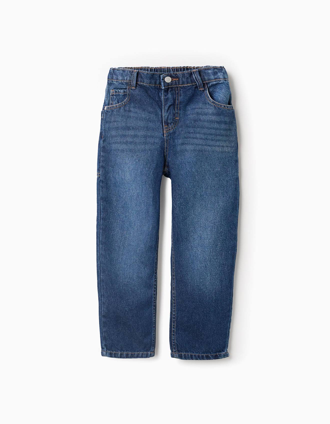 Pantalon En Jean Baggy Bleu 17$