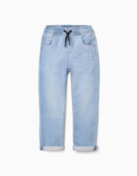 Garçon-Pantalon-Pantalon de jogging en jean avec cordon