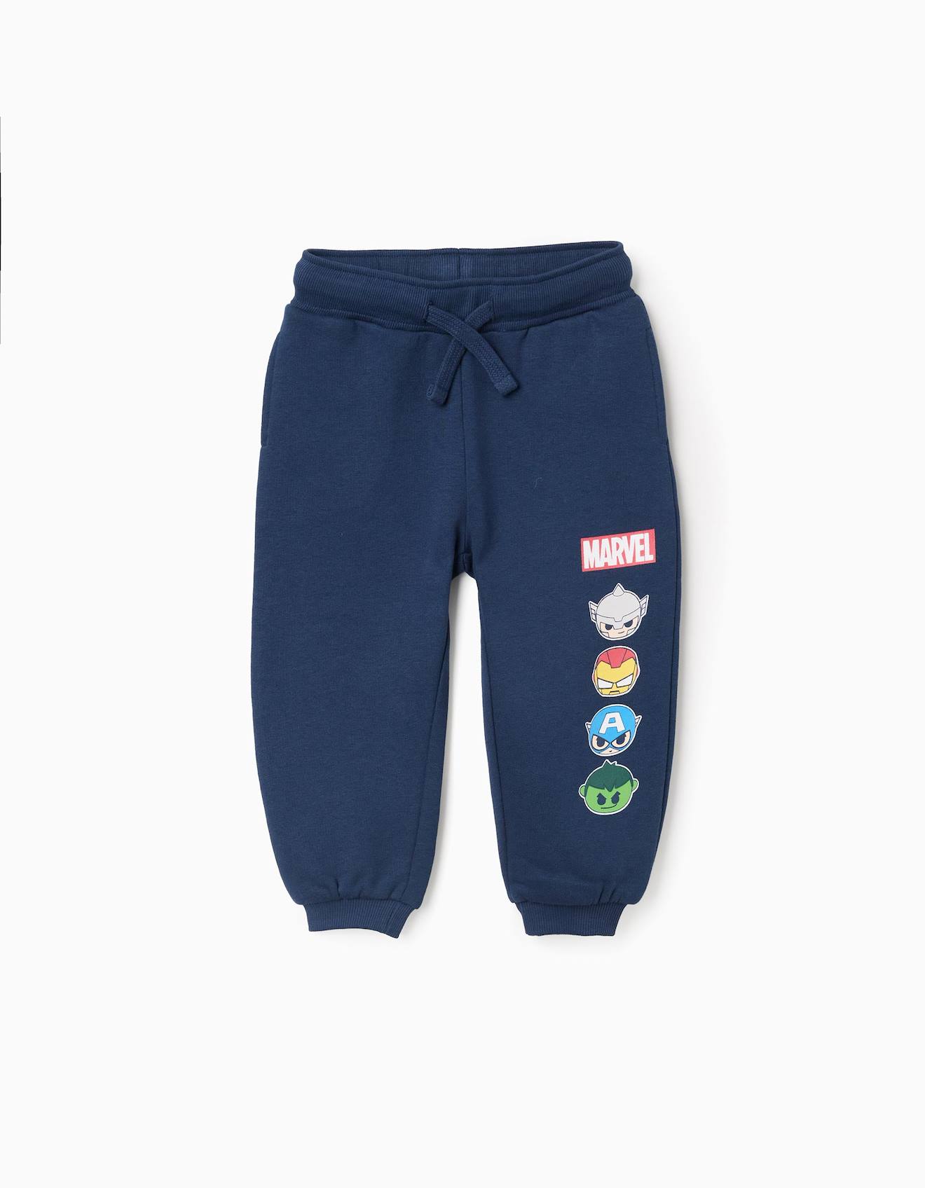 Pantalon De Jogging En Coton Peigné Super Friends Bleu Foncé