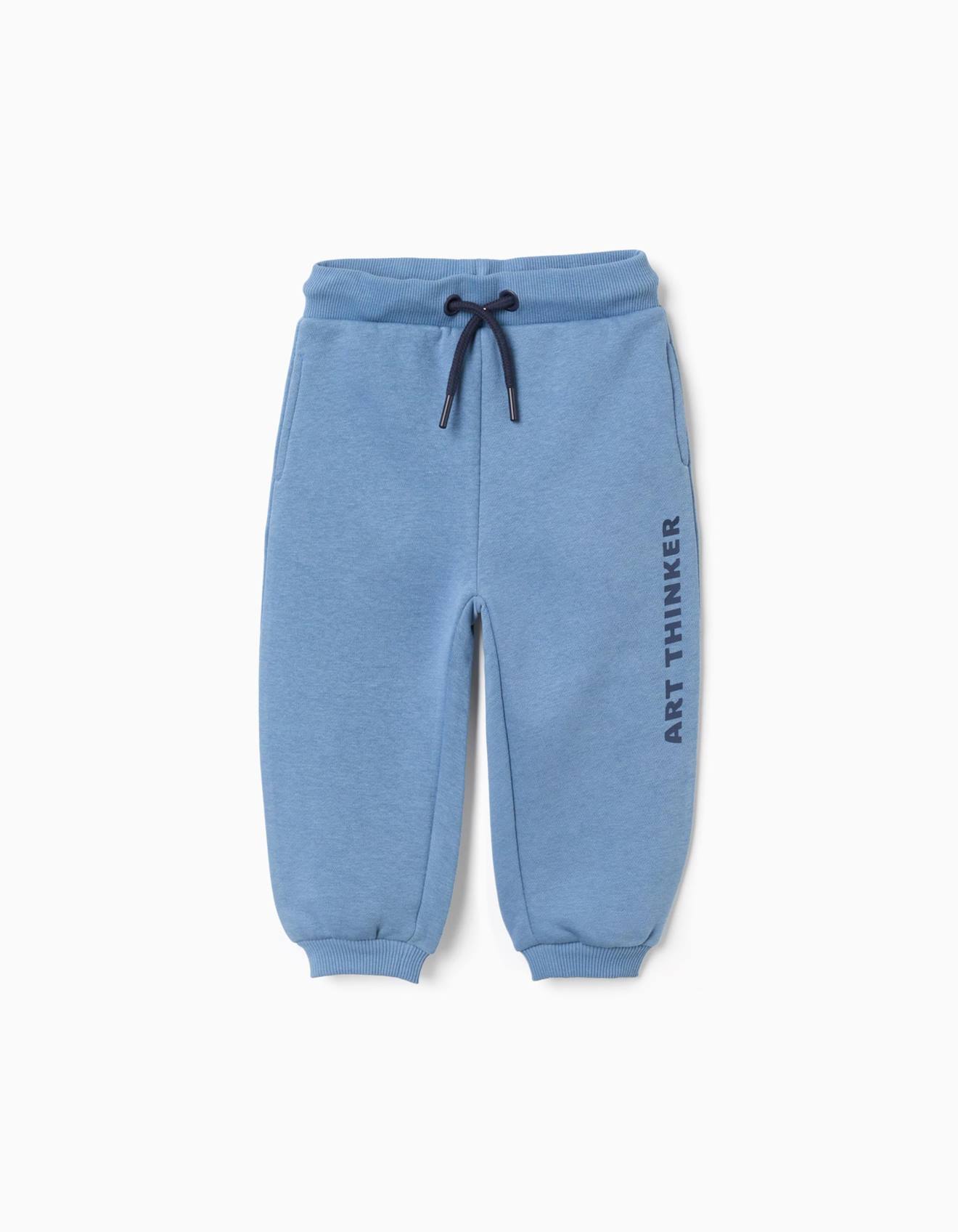 Pantalon De Jogging En Coton Peign Imprim Art Thinker Bleu 11 €