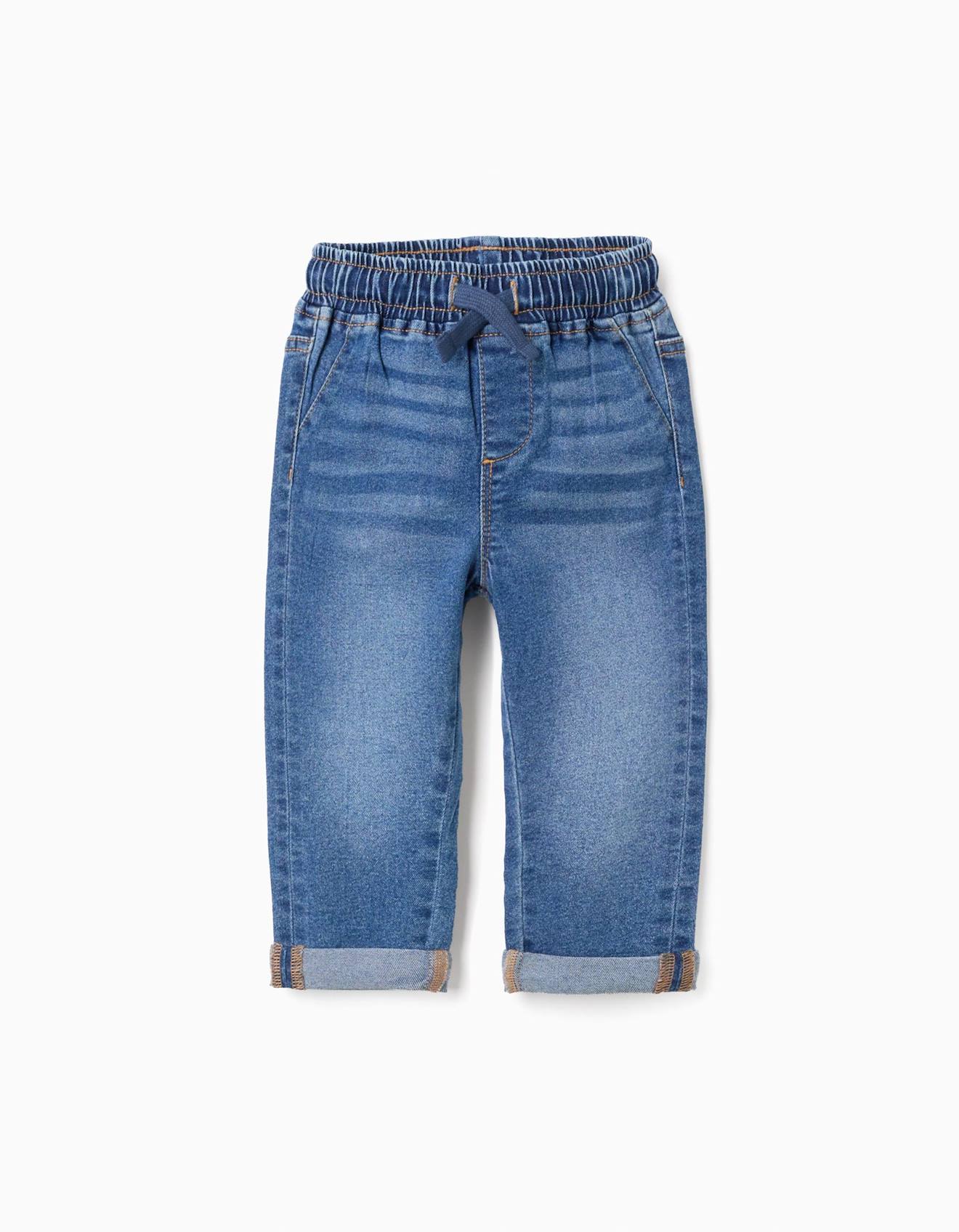 Pantalon En Jean Slim À Cordon Bleu