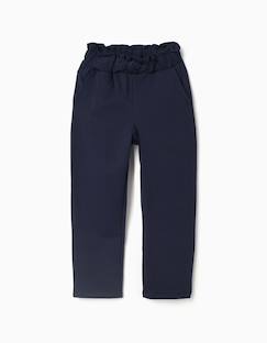 Pantalon à coupe droite avec nœud décoratif  - vertbaudet enfant