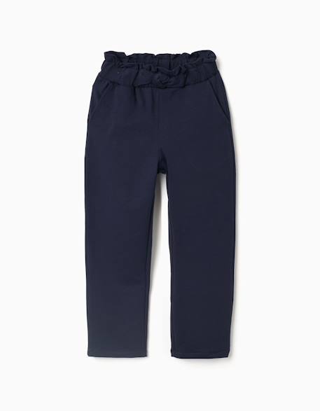 Fille-Pantalon à coupe droite avec nœud décoratif