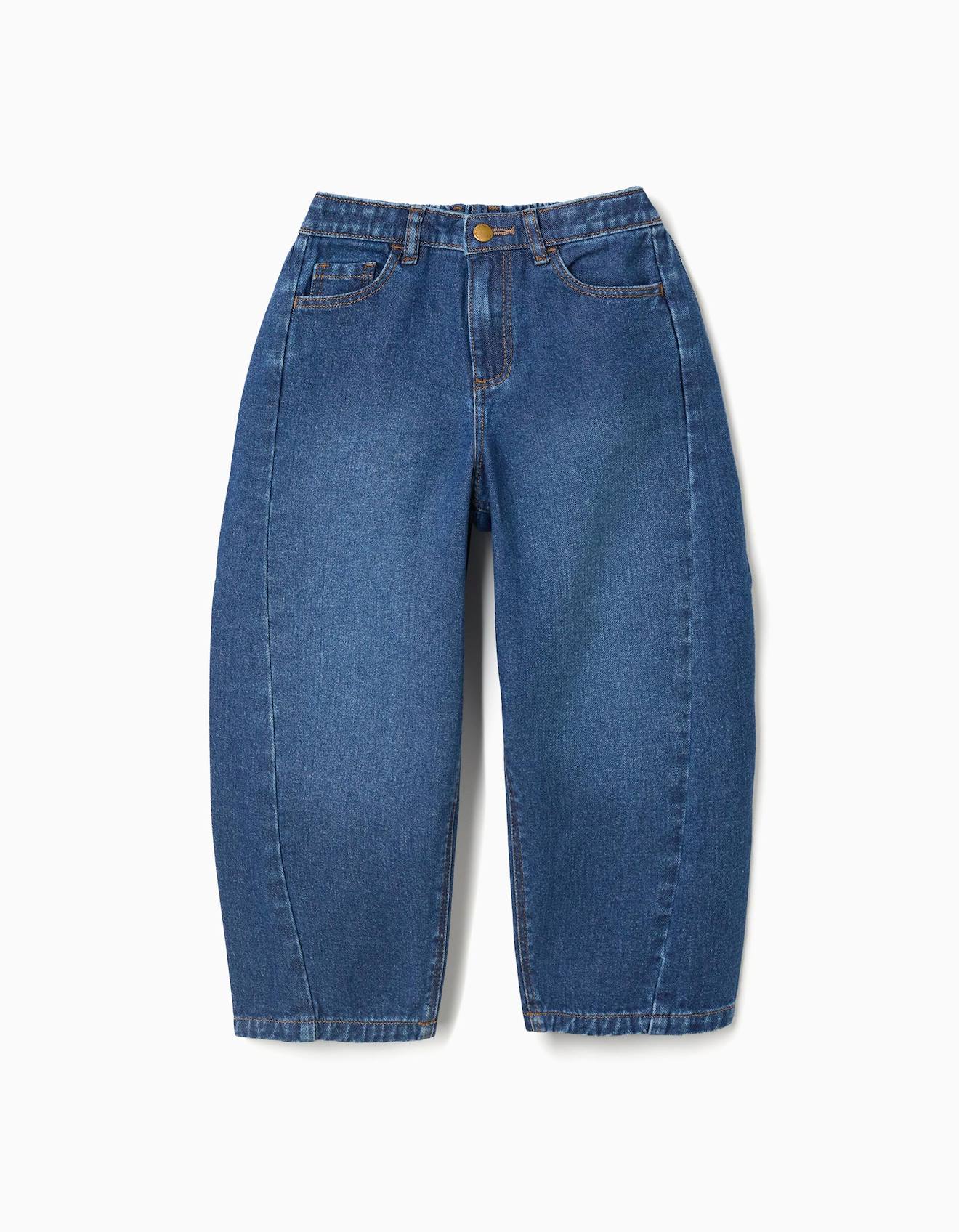 Pantalon En Jean Baggy Bleu