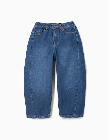 Fille-Pantalon en jean baggy