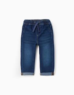 Bébé-Pantalon, jean-Pantalon en jean slim à cordon