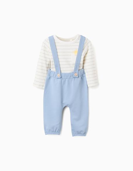 Bébé-Ensemble-Body à manches longues rayé + pantalon