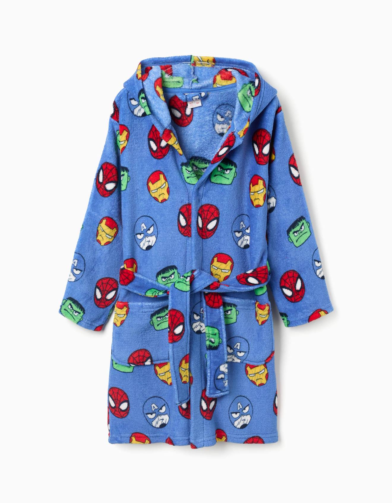 Robe De Chambre En Polaire Corail À Motif Des Avengers Bleu