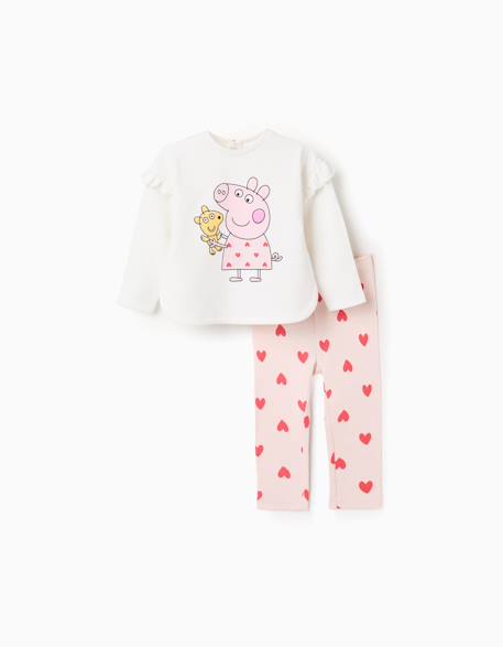 Bébé-Sweat en coton peigné peppa pig + legging