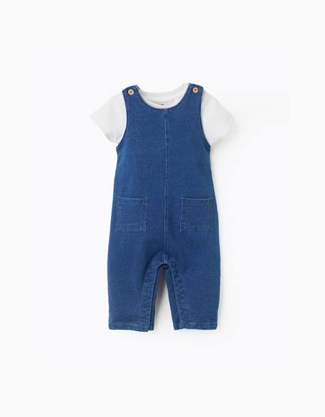 Bébé-Ensemble-Body à imprimé + combinaison en jean