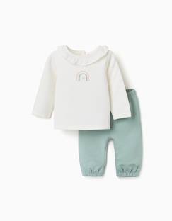 Sweat avec imprimé arc-en-ciel + pantalon  - vertbaudet enfant