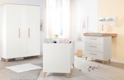 Chambre bébé 3 pcs - lit cododo 2en1 + commode à langer et armoire leon  - vertbaudet enfant