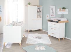 Chambre et rangement-Chambre-Chambre bébé complète - lit évolutif + commode à langer et armoire leon