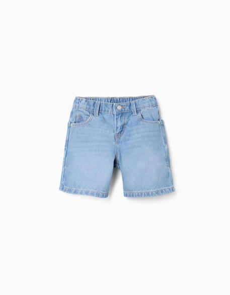 Short midi en jean de coton avec poches  - vertbaudet enfant