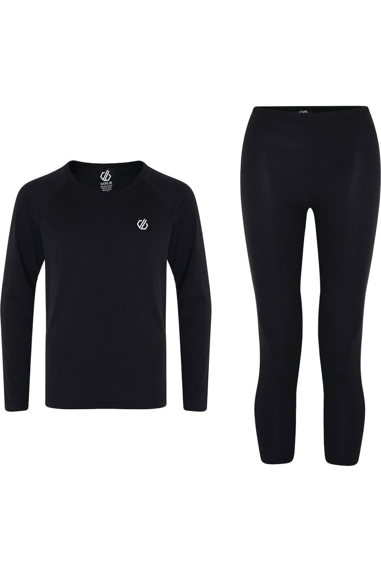 Ensemble Sous-couche Thermique Tshirt Et Legging Elate Iii Noir