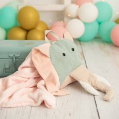 Linge de maison et décoration-Linge de lit enfant-Couverture de voyage coussin éléphant enfant