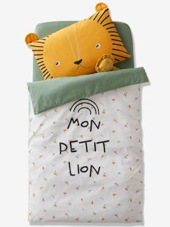 Linge de maison et décoration-Linge de lit bébé-Housse de couette bébé MON PETIT LION Oeko-Tex®