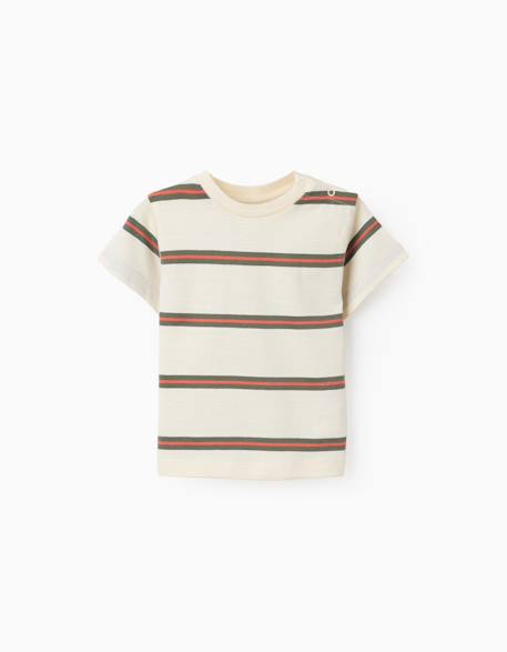 Bébé-T-shirt en coton à rayures