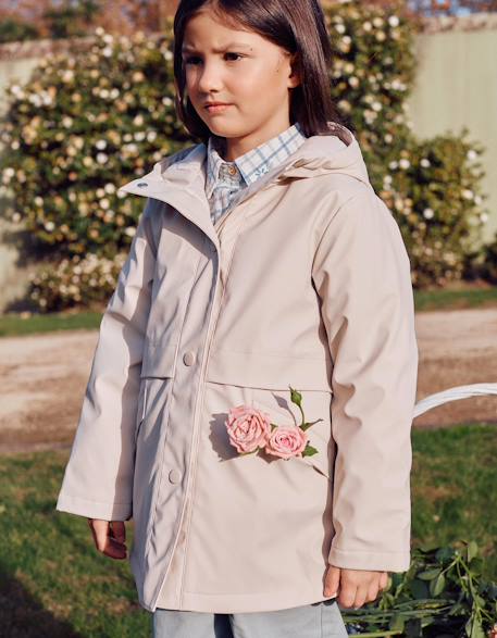 Fille-Manteau, veste-Parka rembourrée avec capuche et doublure