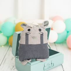 Linge de maison et décoration-Linge de lit enfant-Couverture de voyage coussin souris enfant