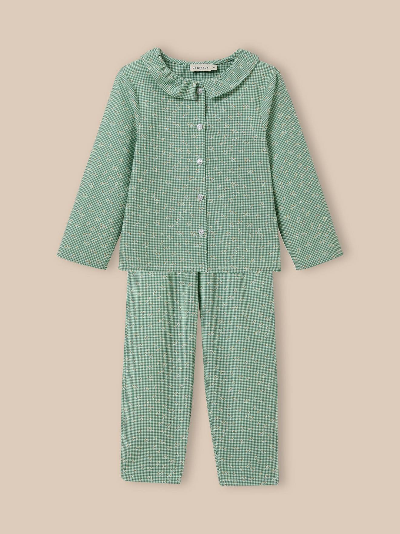 Pyjama Vichy Fille Vichy Paquerettes