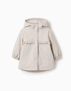 Bébé-Manteau, combipilote, nid d'ange-Manteau-Parka rembourrée à capuche et volants