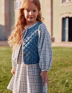 Gilet matelassé en coton à motif floral  - vertbaudet enfant
