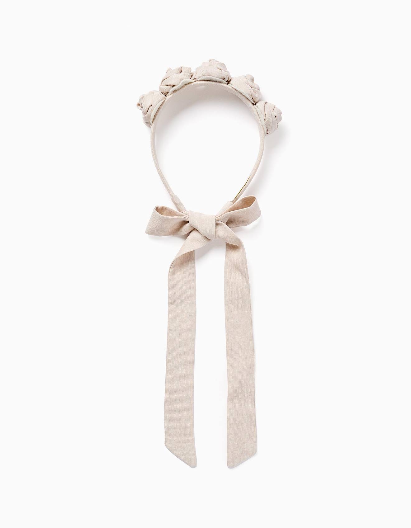 Serre-tte Avec Fleurs Et Brides Beige 12 €