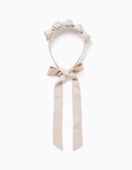 Serre-tête avec fleurs et brides  - vertbaudet enfant
